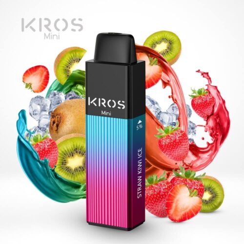 Kros mini 4000 puff ecig straw kiwi ice 1